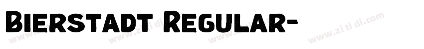 Bierstadt Regular字体转换